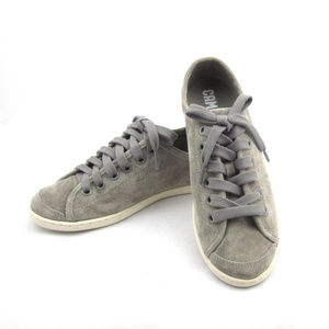 Camper gray suede lace-up sneakers Sz 37